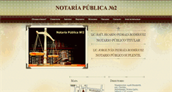 Desktop Screenshot of notaria2mty.com
