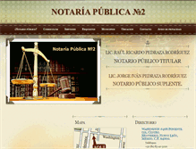 Tablet Screenshot of notaria2mty.com